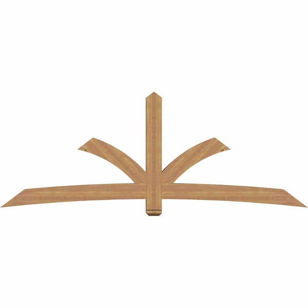 Ekena Millwork Davenport Timber Gable Bracket, Western Red Cedar, 108"W x 40"H x 5 1/2"D x 5 1/2"F, 9/12 Pitch GBW108X40X0606DAV00SWR - main